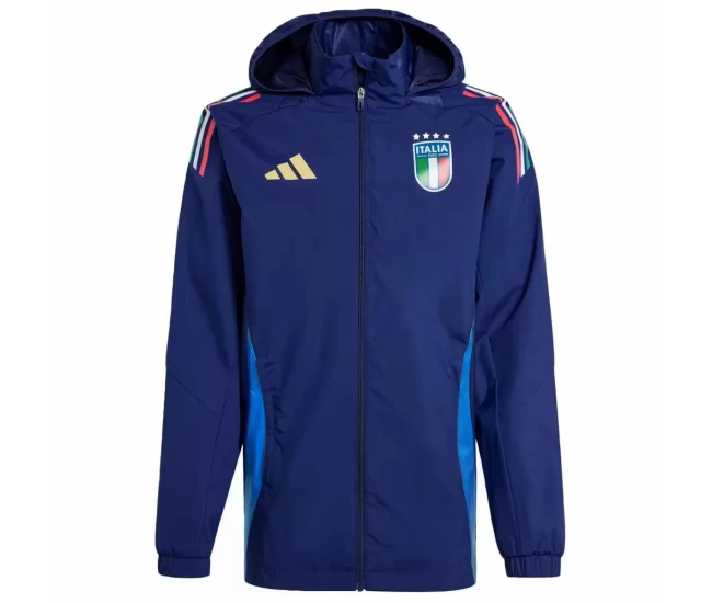 Italy Mens Training Rain Football Jacket 2024-25