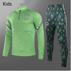 Nigeria Training Technical Soccer Tracksuit Green Kids 2020 2021