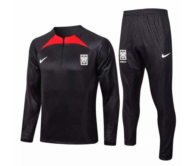 South Korea Black Training Technical Football Tracksuit 2022-23