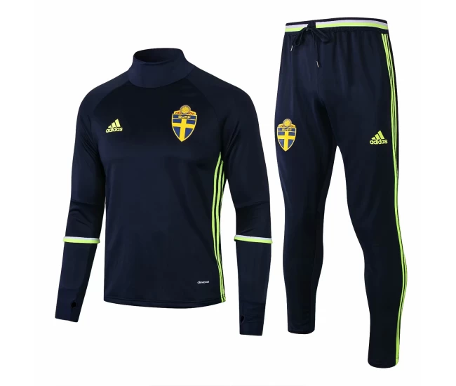 Sweden Navy Training Technical Football Tracksuit Euro 2016/17