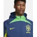 Brazil Blue All Weather Football Jacket 2022