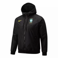 Brazil Black All Weather Football Jacket 2022