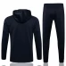 England Navy Training Hooded Presentation Football Tracksuit 2021-22