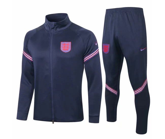 England Navy Training Presentation Football Tracksuit 2020