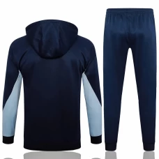 France National Team Navy Training Hooded Presentation Football Tracksuit 2024-25