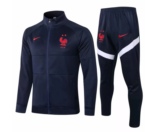 France Training Presentation Navy Football Tracksuit 2020