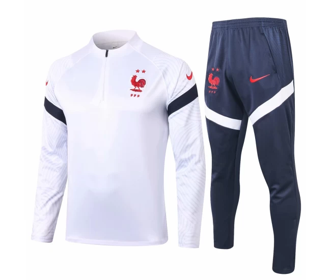 France White Training Technical Football Tracksuit 2020