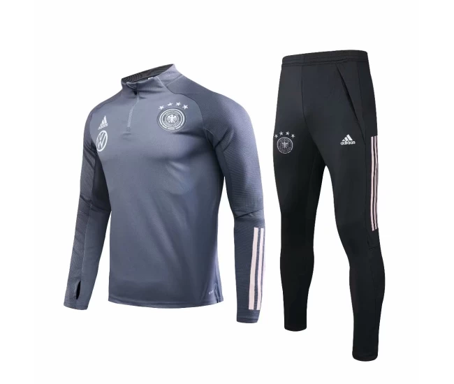 Germany Deep Grey Tech Training Football Tracksuit 2020