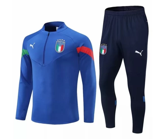 Italy Blue Training Technical Football Tracksuit 2022-23