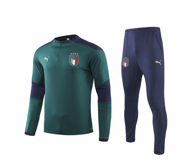 Italy Green Technical Training Football Tracksuit 2019/20 - Puma