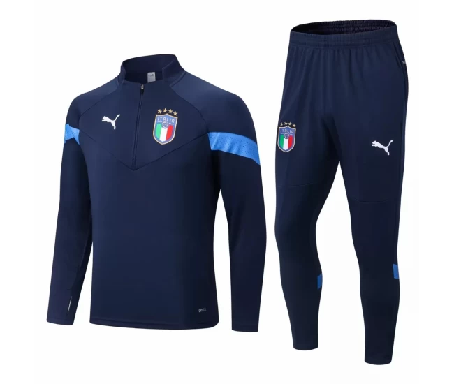 Italy Navy Training Technical Football Tracksuit 2022-23