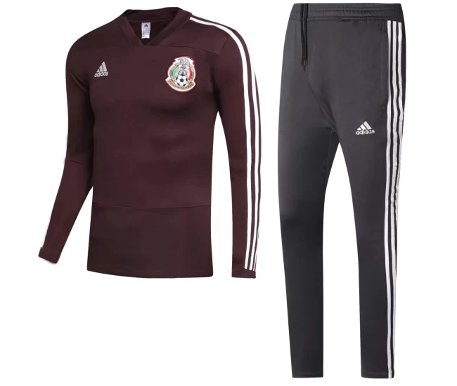 Mexico Brown Presentation Training Football Tracksuit 2018/19