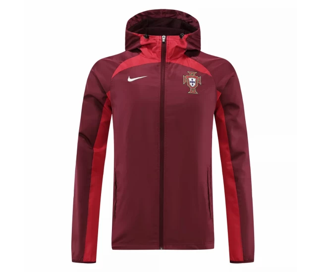 Portugal Burgundy Windrunner Jacket 2022-23