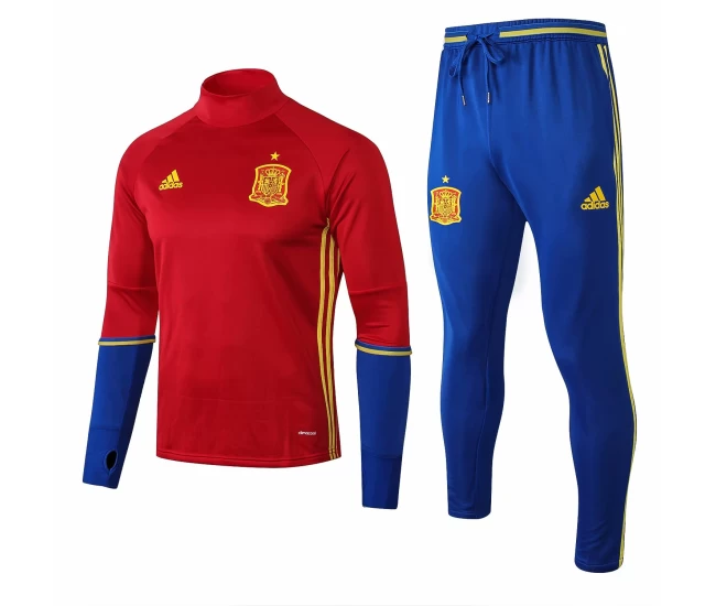 Spain Training Technical Football Tracksuit Euro 2016 Red