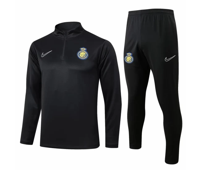Al Nassr FC Black Training Technical Football Tracksuit 2024-25